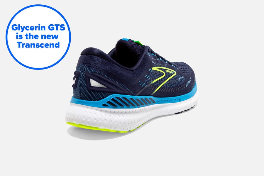 Brooks Glycerin Gts 19 Road Loopschoenen Heren - Donkerblauw/Blauw - 807431SPI